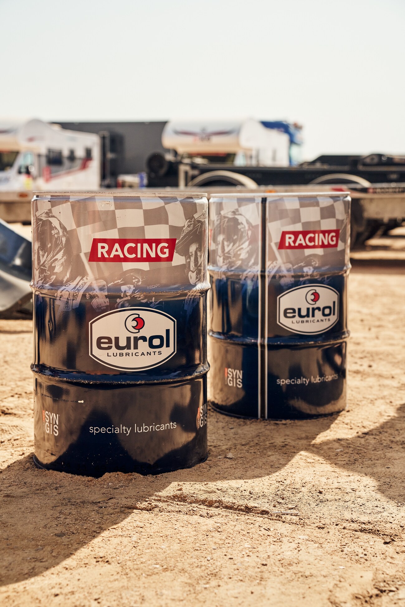 Eurol Racing specialty lubricant drums